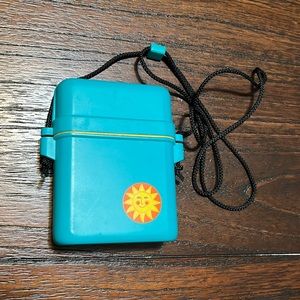 Waterproof Beach or Pool Case Teal Green Yellow Orange Sun Wallet/Bag Keep Dry
